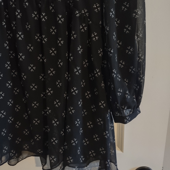 Free People Baby Dee Black Sheer Mini Dress - Picture 5 of 15